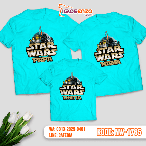 Baju Kaos Couple Keluarga Star Wars | Kaos Family Custom | Kaos Star Wars - NW 1765