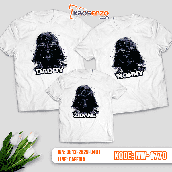 Baju Kaos Couple Keluarga Star Wars | Kaos Family Custom | Kaos Star Wars - NW 1770