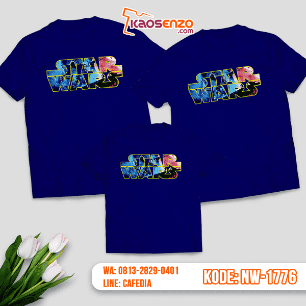 Baju Kaos Couple Keluarga Star Wars | Kaos Family Custom | Kaos Star Wars - NW 1776