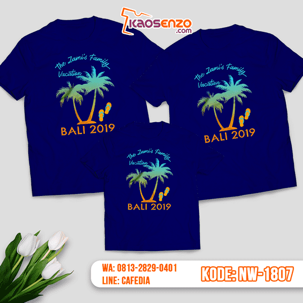 Baju Kaos Couple Keluarga Liburan & Travelling | Kaos Family Custom | Kaos Liburan & Travelling - NW 1807