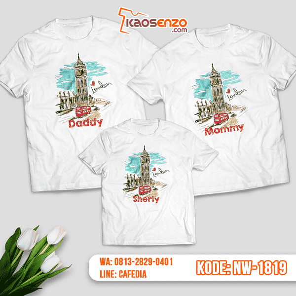 Baju Kaos Couple Keluarga Liburan & Travelling | Kaos Family Custom | Kaos Liburan & Travelling - NW 1819