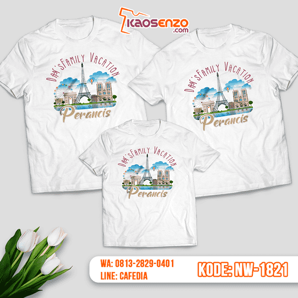 Baju Kaos Couple Keluarga Liburan & Travelling | Kaos Family Custom | Kaos Liburan & Travelling - NW 1821