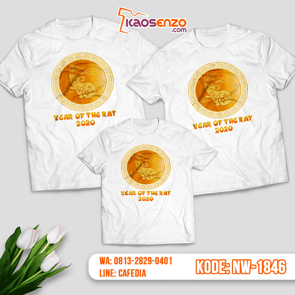 Baju Kaos Couple Keluarga Imlek | Kaos Family Custom | Kaos Imlek - NW 1846