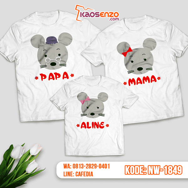 Baju Kaos Couple Keluarga Imlek | Kaos Family Custom | Kaos Imlek - NW 1849