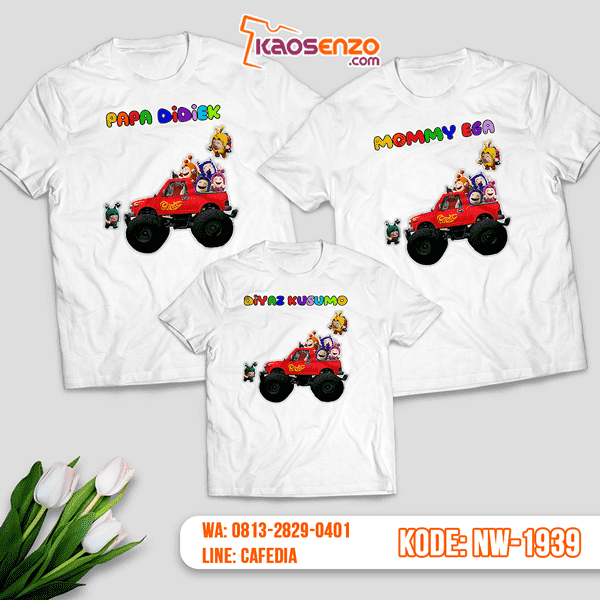 Baju Kaos Couple Keluarga Oddbods | Kaos Family Custom | Kaos Oddbods - NW 1939