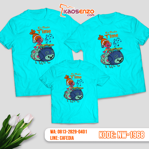 Baju Kaos Couple Keluarga Trolls | Kaos Family Custom | Kaos Trolls - NW 1968