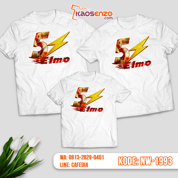 Baju Kaos Couple Keluarga The Flash | Kaos Ultah Anak | Kaos The Flash - NW 1993