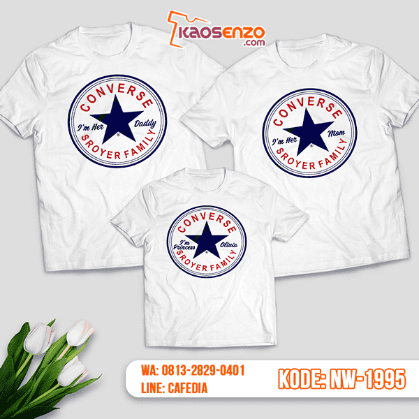 Baju Kaos Couple Keluarga All Star | Kaos Family Custom | Kaos All Star - NW 1995