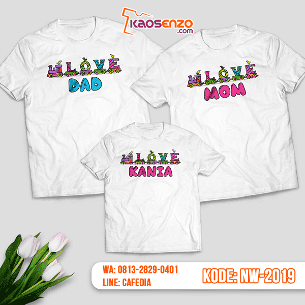 Baju Kaos Couple Keluarga Train | Kaos Family Custom | Kaos Train - NW 2019