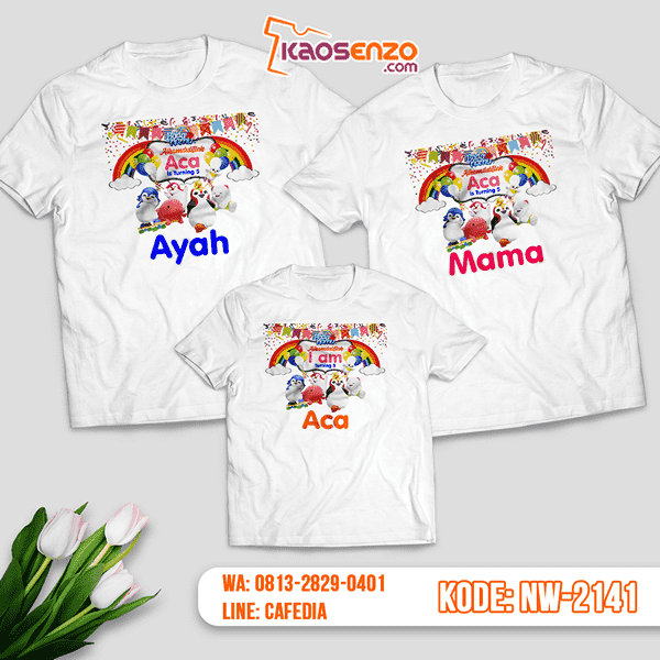 Baju Kaos Couple Keluarga Badanamu | Kaos Ultah Anak | Kaos Badanamu - NW 2141