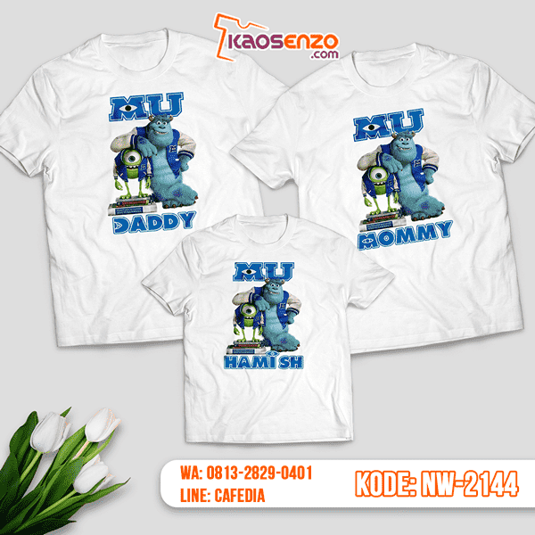 Baju Kaos Couple Keluarga Monster Inc | Kaos Family Custom | Kaos Monster Inc - NW 2144