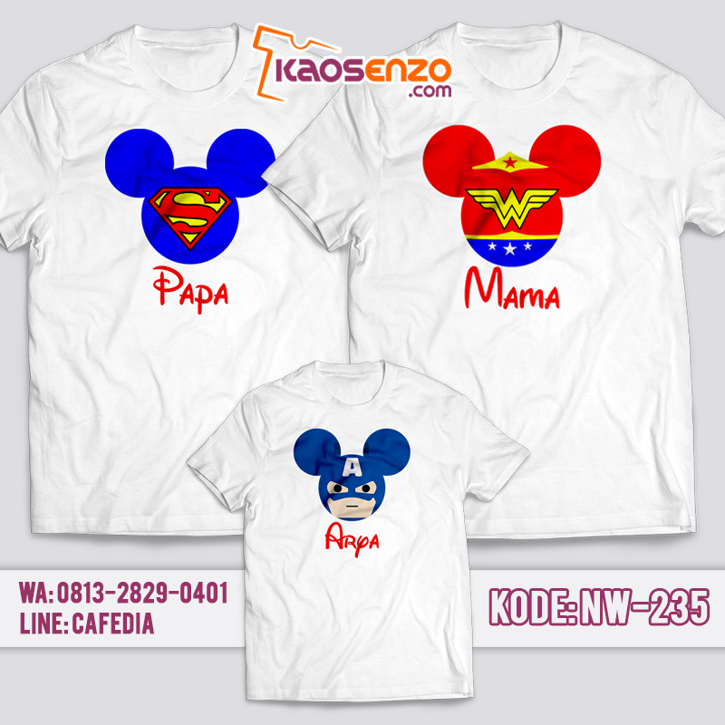 Kaos Keluarga | Kaos Ultah | Kaos Couple | Kaos Motif The Avenger