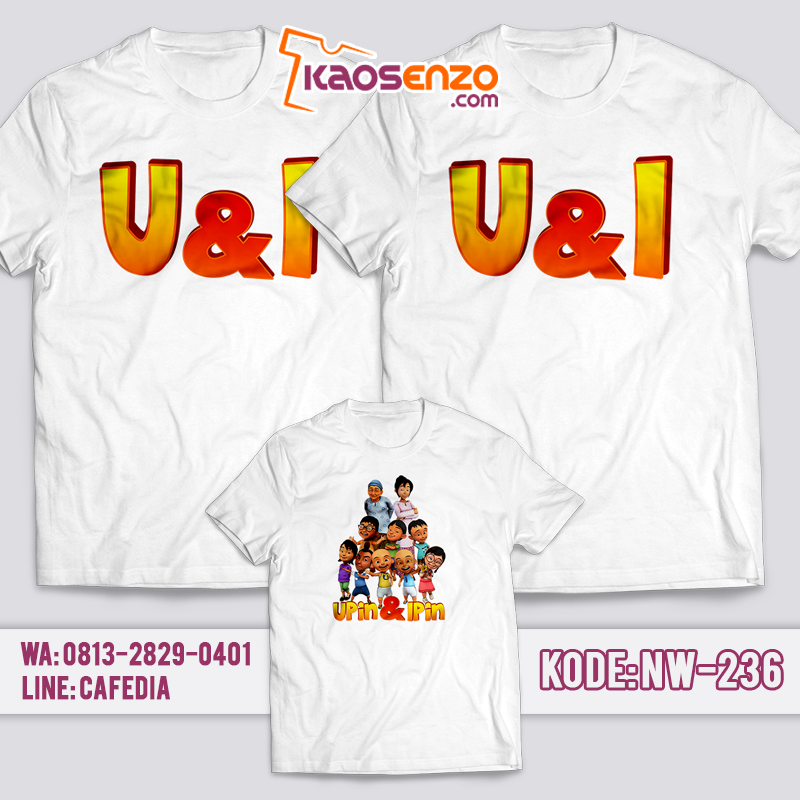 Kaos Keluarga | Kaos Ultah | Kaos Couple | Kaos Motif Upin Ipin