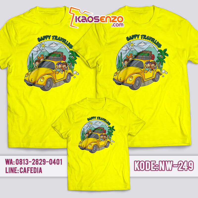 Baju Kaos Couple Keluarga | Kaos Family Custom | Kaos Liburan Holiday Keluarga - NW 249