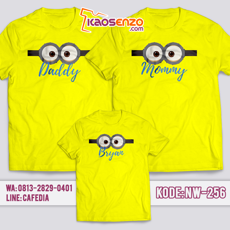 Kaos Keluarga | Kaos Ultah | Kaos Couple | Kaos Motif Minion