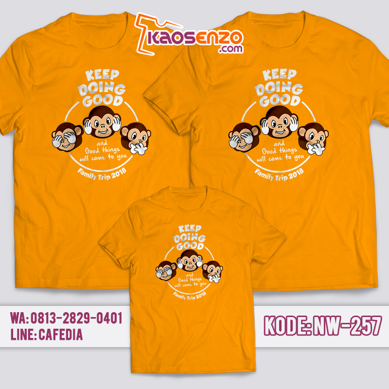 Kaos Keluarga | Kaos Ultah | Kaos Couple | Kaos Motif Monkey