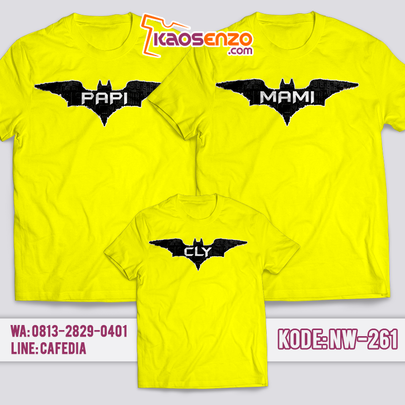 Kaos Keluarga | Kaos Ultah | Kaos Couple | Kaos Motif Batman