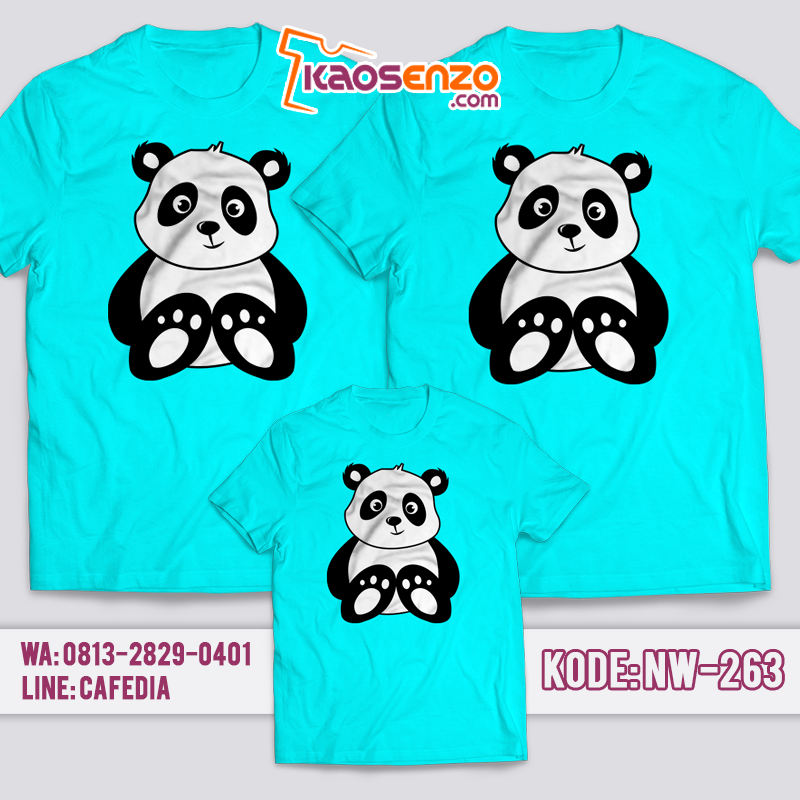 Kaos Keluarga | Kaos Ultah | Kaos Couple | Kaos Motif Panda