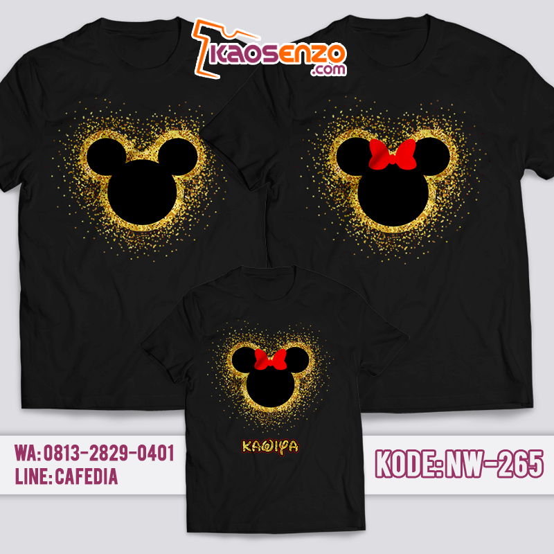 Kaos Keluarga | Kaos Ultah | Kaos Couple | Kaos Motif Mickey 3