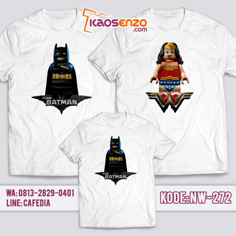 Kaos Couple | Kaos Keluarga | Kaos Custom | Kaos Motif Batman 3