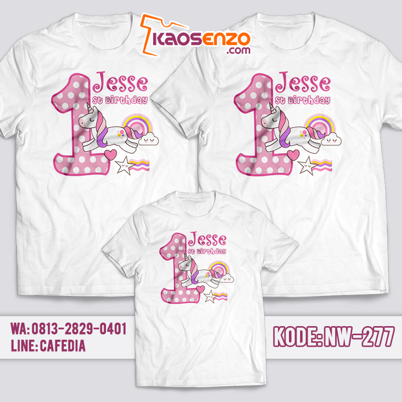Kaos Couple | Kaos Keluarga | Kaos Custom | Kaos Motif Unicorn 4