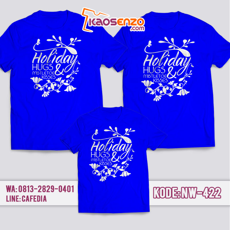 Baju Kaos Couple Keluarga | Kaos Family Custom Holiday Christmas - NW 422