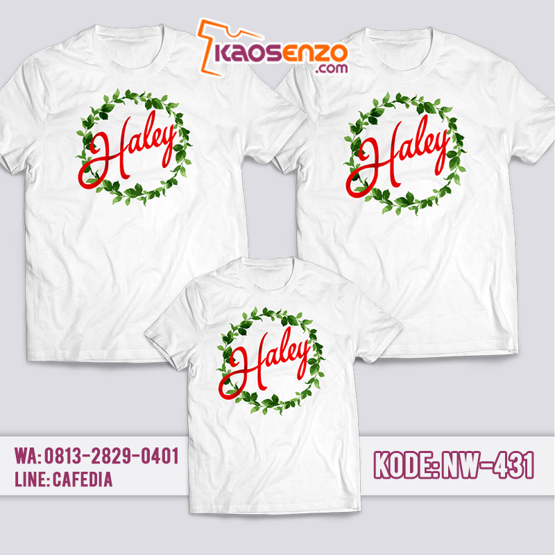 Baju Kaos Couple Keluarga | Kaos Family Custom Christmas - NW 431