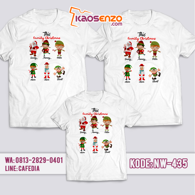 Baju Kaos Couple Keluarga | Kaos Family Custom Small Mans - NW 435