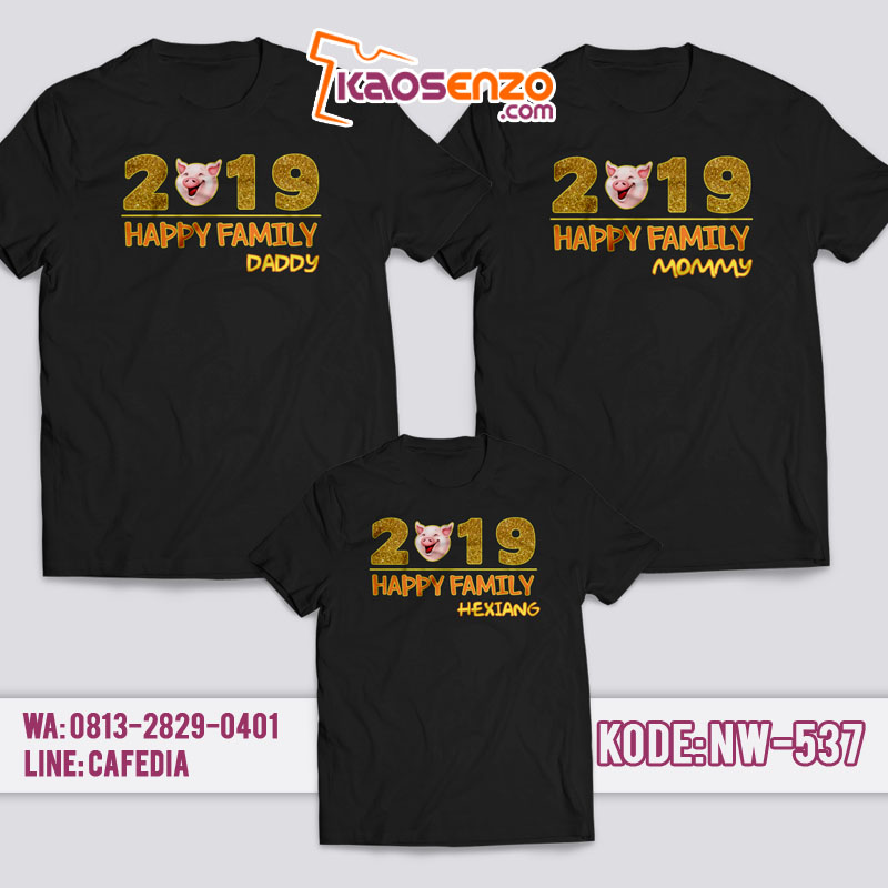 Baju Kaos Couple Keluarga | Kaos Family Custom Imlek - NW 537