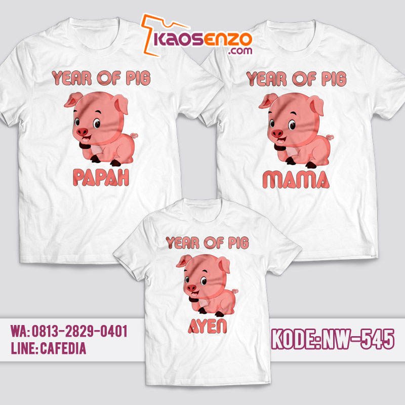 Baju Kaos Couple Keluarga | Kaos Family Custom Imlek - NW 545