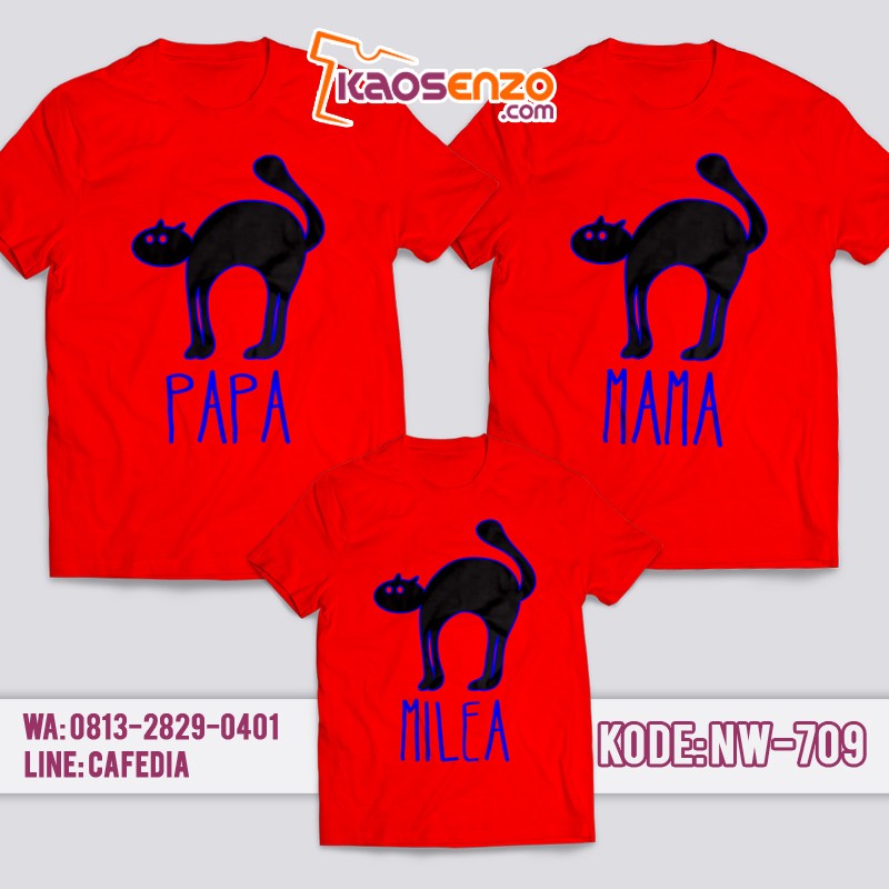 Baju Kaos Couple Keluarga | Kaos Family Custom Zoo & Animal - NW 709