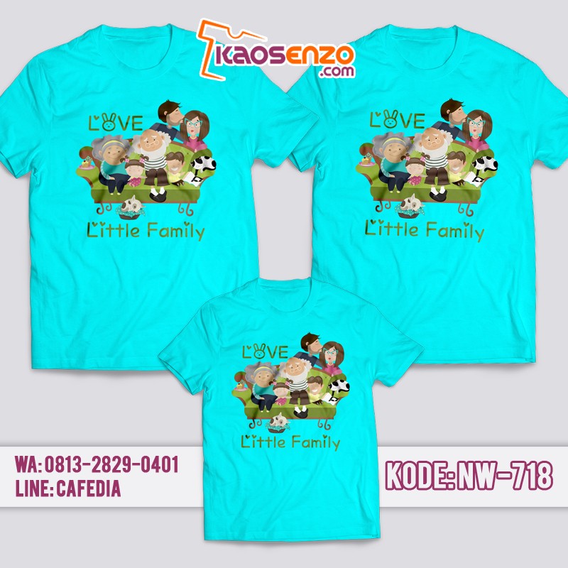 Baju Kaos Couple Keluarga | Kaos Family Custom Modern Family - NW 718