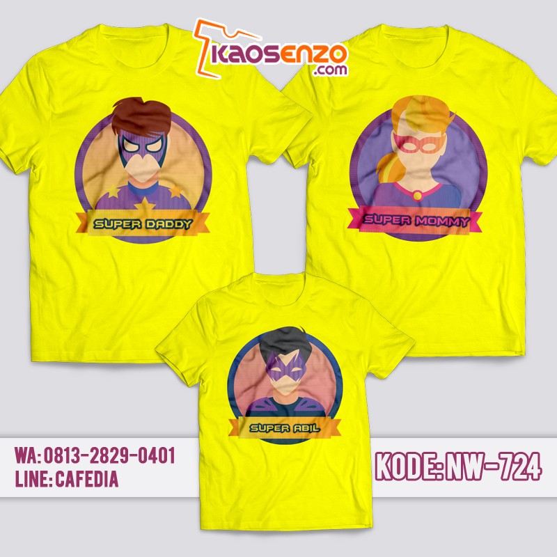 Baju Kaos Couple Keluarga | Kaos Family Custom | Kaos Avengers - NW 724