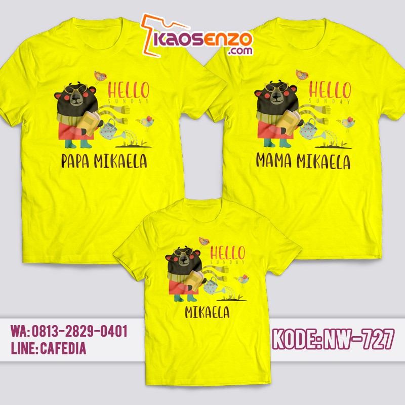 Baju Kaos Couple Keluarga | Kaos Family Custom Zoo & Animal - NW 727