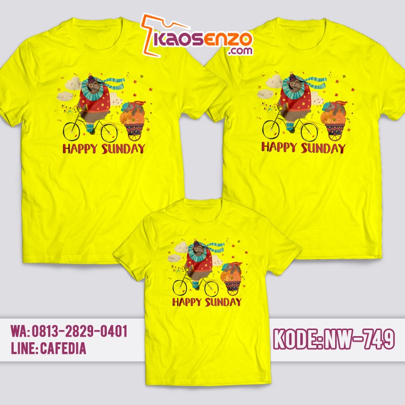 Baju Kaos Couple Keluarga | Kaos Family Custom Zoo & Animal - NW 749