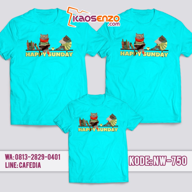 Baju Kaos Couple Keluarga | Kaos Family Custom Zoo & Animal - NW 750