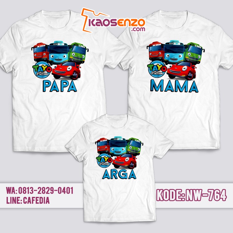 Baju Kaos Couple Keluarga | Kaos Family Custom | Kaos Tayo - NW 764