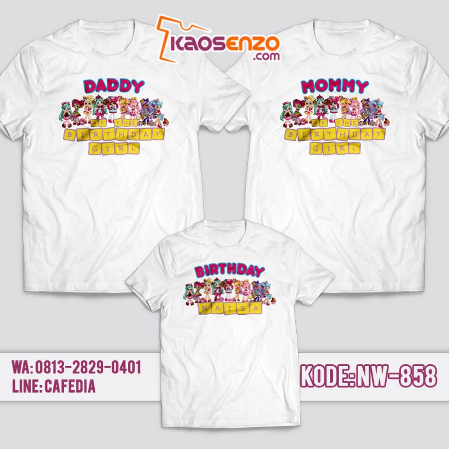 Kaos Couple Keluarga | Kaos Ulang Tahun Anak | Kaos LOL Surprise Doll - NW 858