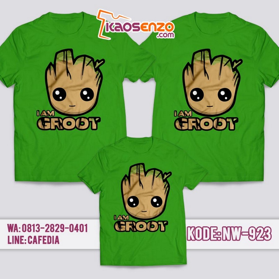 Baju Kaos Couple Keluarga | Kaos Family Custom Groot - NW 923