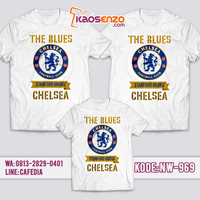 Baju Kaos Couple Keluarga | Kaos Family Custom Chelsea - NW 969