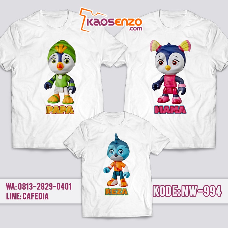 Baju Kaos Couple Keluarga | Kaos Family Custom | Kaos Top Wings NW - 994